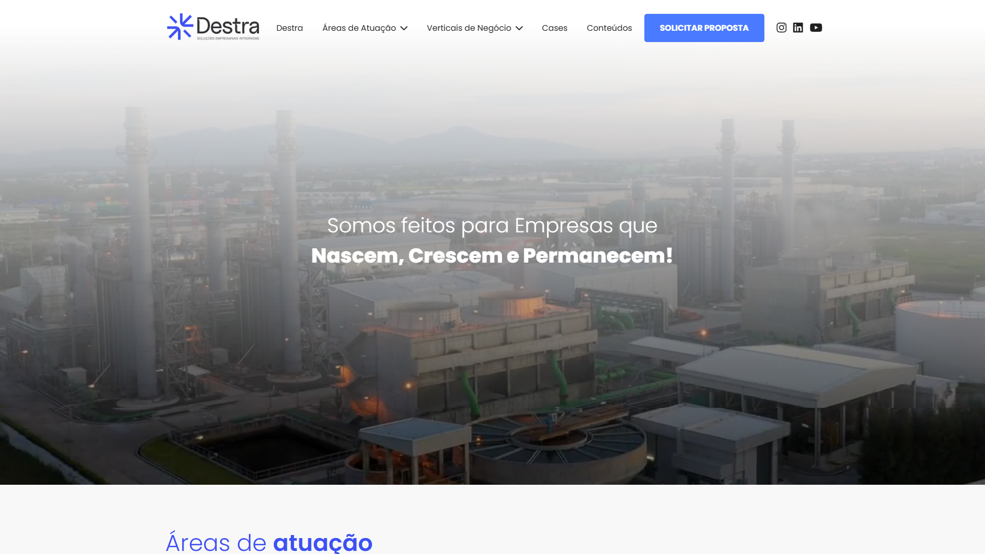 Grupo Destra | WebSite desenvolvido pela Raddar Digital